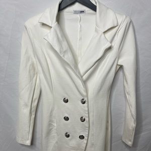 White blazer dress Small